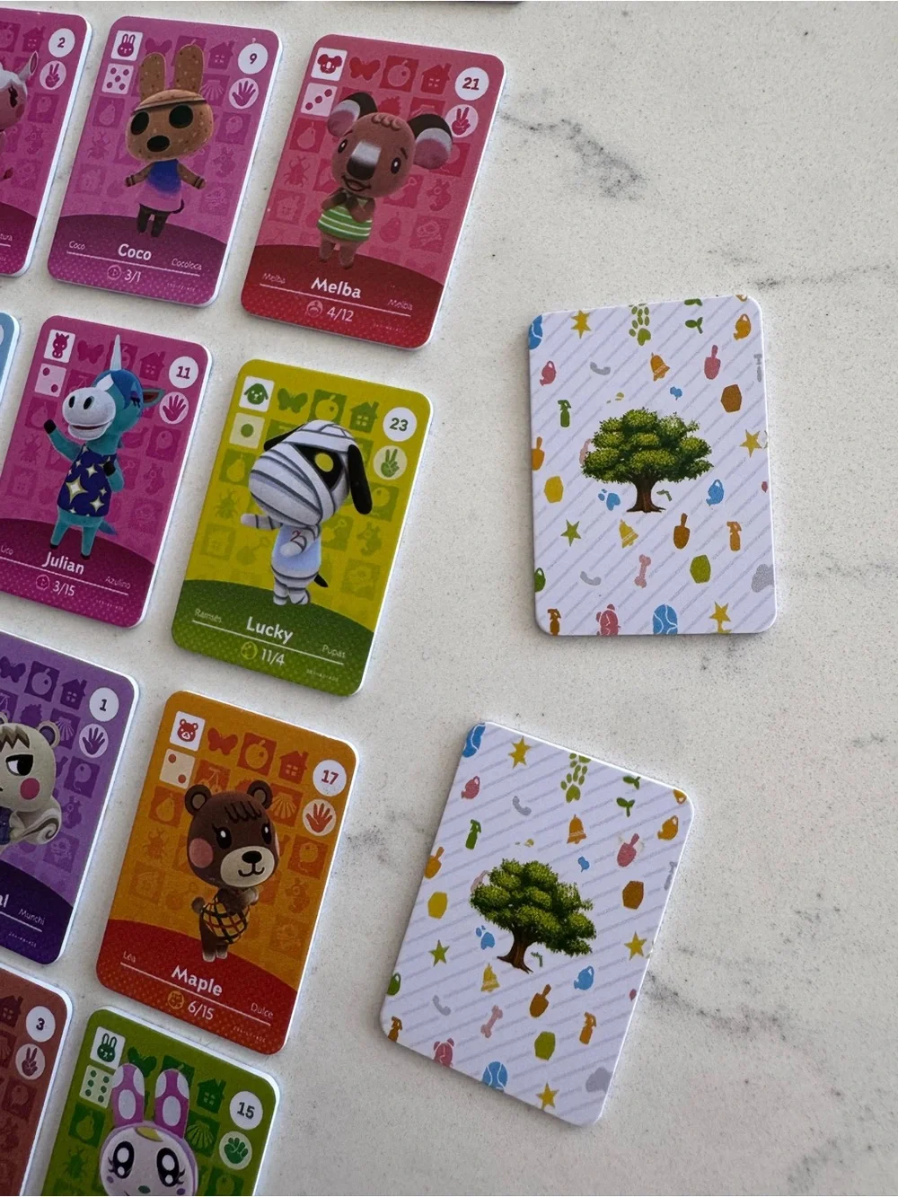 47 Nintendo Animal Crossing Mini Amiibo Cards with Cases